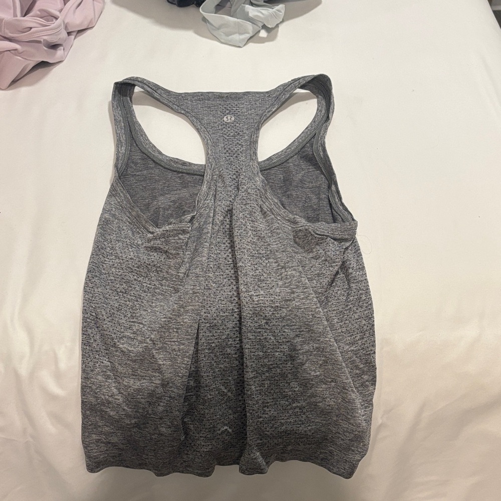 Gray Racerback Lululemon Tank - Picture 2 of 2